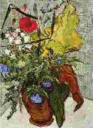 Wild Flowers and Thistles in a Vase, Vincent Van Gogh